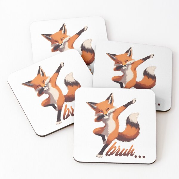 Item preview, Bruh Fox Dabbing Meme Funny Sarcastic Quote designed and sold by Mr Lee.