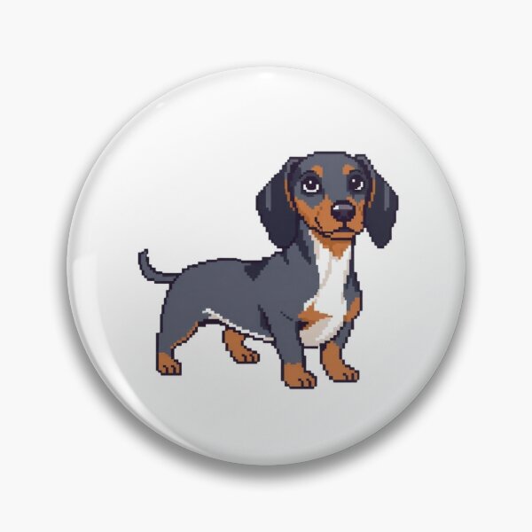 Item preview, Retro Pixel Art Dachshund – Cute Wiener Dog Illustration designed and sold by crafteek.