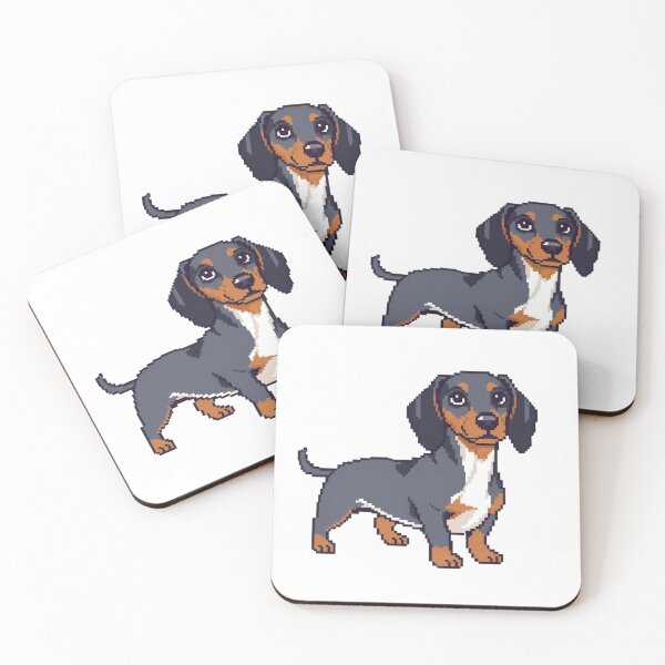 Item preview, Retro Pixel Art Dachshund – Cute Wiener Dog Illustration designed and sold by crafteek.