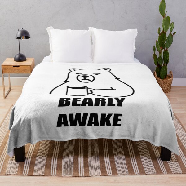 Item preview, Bearly Awake – Morning Coffee Bear designed and sold by quibrak.