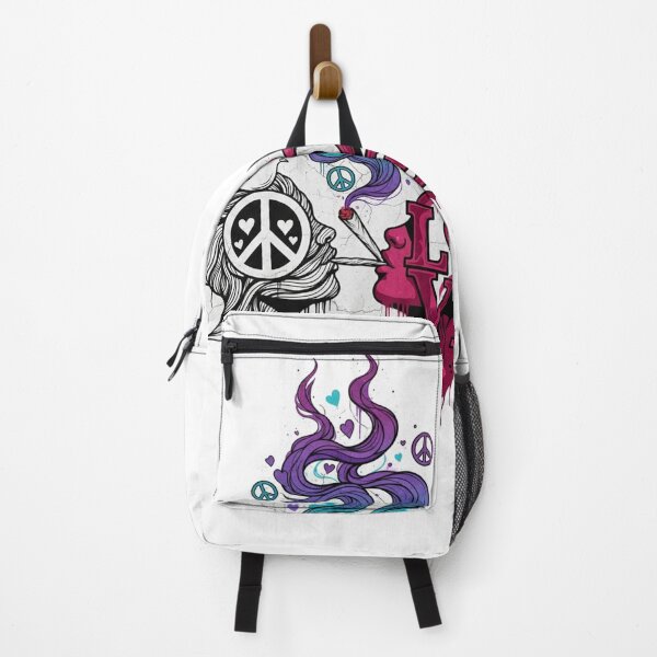 Item preview, Vintage Street Art Mural | Peace & Love Graffiti Print designed and sold by INNER WINNER YOU.