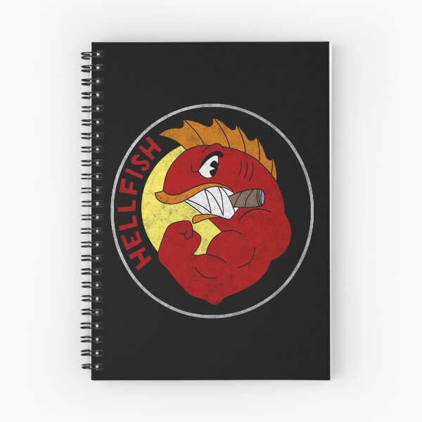 Item preview, Distressed Cartoon Hellfish Military Patch designed and sold by DudePal.