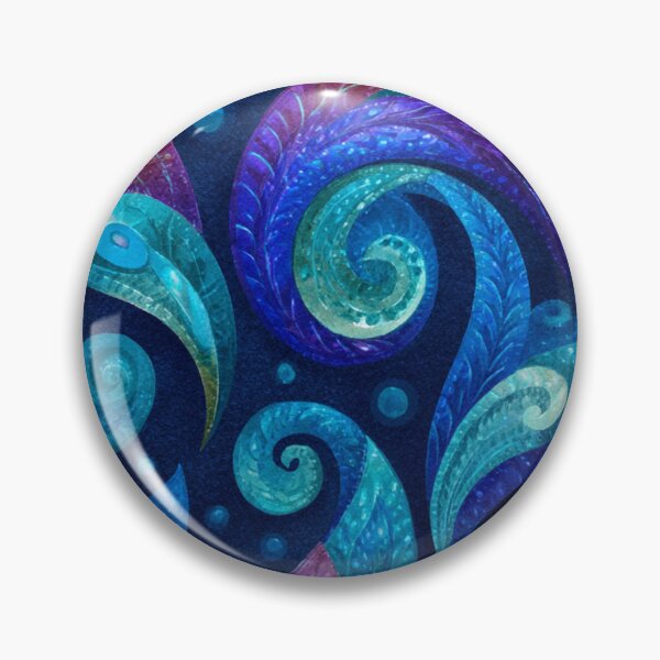 Item preview, Zealand Māori Paua Pattern Koru Design 719 designed and sold by GrinGalore.