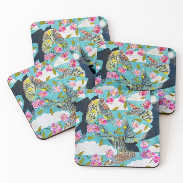Item preview, Housemartins with Apple Blossom and clouds designed and sold by PeasandPaint.