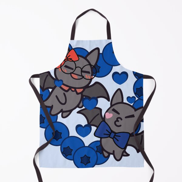 Item preview, Cute Kawaii Bats in Blueberry Heart - Adorable Fruit Bats Duo designed and sold by Kanniax.