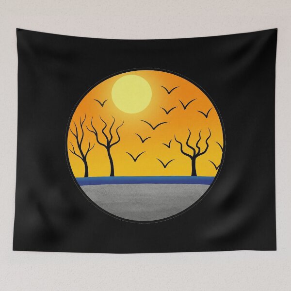 Item preview, Birds at Dusk: A Young Artist’s Vision designed and sold by Tamer ⭐⭐⭐⭐⭐.