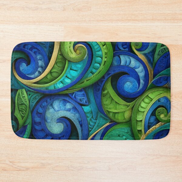 Item preview, Zealand Māori Paua Pattern Koru Design 721 designed and sold by GrinGalore.