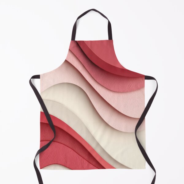 Aperçu de l'œuvre Paper Cut Waves in Rose & Cream – Elegant Abstract Layers créée et vendue par NewArt33.
