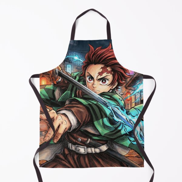 Item preview, Tanjiro in the Entertainment District – Dynamic Water Breathing designed and sold by VektorVibe.