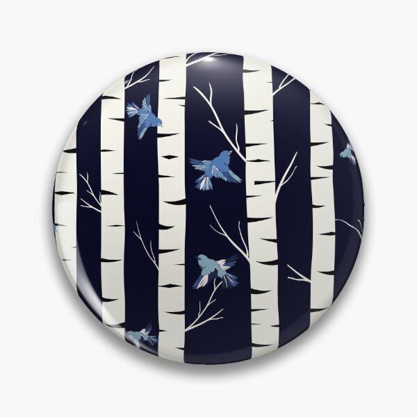 Item preview, Birch forest at night designed and sold by Marla-und-Bob.
