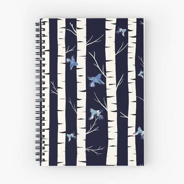 Item preview, Birch forest at night designed and sold by Marla-und-Bob.