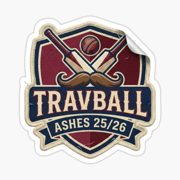 Item preview, Travball Ashes 25/26 Vintage Cricket Club Crest  designed and sold by AURA Vibes.