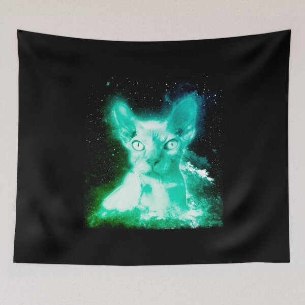 Item preview, Hairless Cat Shirt Cosmic Space Sphynx Cat T Shirt designed and sold by cgocgy.