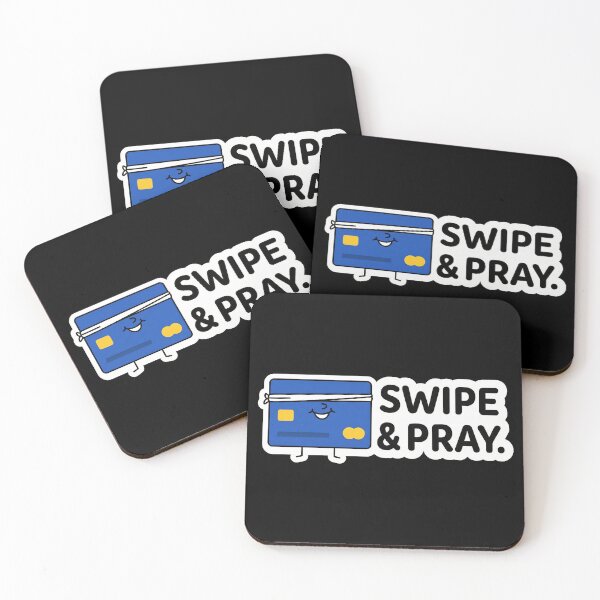 Item preview, Swipe and Pray Funny Credit Card Debt Humor designed and sold by Sassy Cult.