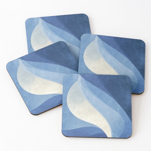 Item preview, Soft Blue Abstract Waves – Calm Ocean Flow designed and sold by NewArt33.