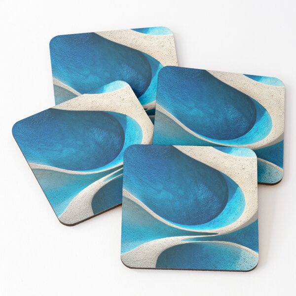 Item preview, Sculpted Blue Coastal Abstract – Organic Ocean Texture designed and sold by NewArt33.