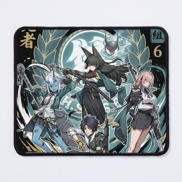 Item preview, Section 6 Zenless Zone Zero ZZZ Hoshimi Miyabi Tsukishiro Yanagi Soukaku Asaba Harumasa Void Hunters Frost Electric Ice Sword Squad Fan Art Group Portrait Poster T-Shirt Sticker Gift designed and sold by Senpaiwaves.