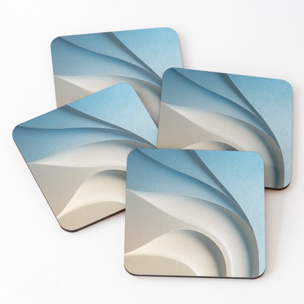 Item preview, Coastal Paper Cut Abstract – Sand & Ocean Layers designed and sold by NewArt33.
