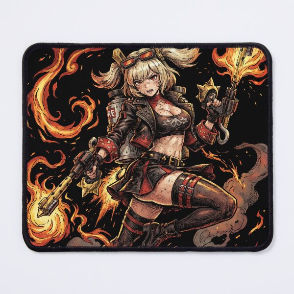 Item preview, Burnice White Zenless Zone Zero ZZZ Sons of Calydon Fire Anomaly Nitro Fuel Flamethrower Afterburner Bartender Fan Art Portrait Poster T-Shirt Sticker Gift designed and sold by Senpaiwaves.