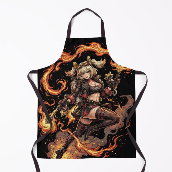 Item preview, Burnice White Zenless Zone Zero ZZZ Sons of Calydon Fire Anomaly Nitro Fuel Flamethrower Afterburner Bartender Fan Art Portrait Poster T-Shirt Sticker Gift designed and sold by Senpaiwaves.