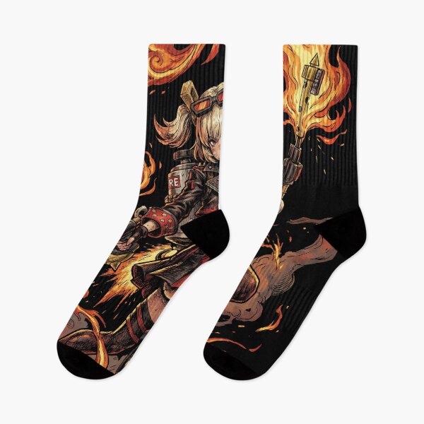 Item preview, Burnice White Zenless Zone Zero ZZZ Sons of Calydon Fire Anomaly Nitro Fuel Flamethrower Afterburner Bartender Fan Art Portrait Poster T-Shirt Sticker Gift designed and sold by Senpaiwaves.
