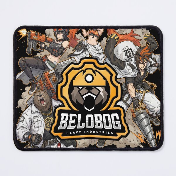Item preview, Belobog Heavy Industries Team Zenless Zone Zero ZZZ Koleda Ben Bigger Grace Howard Bear President Stun Defense Engineer Fan Art Group Portrait Poster T-Shirt Sticker Gift designed and sold by Senpaiwaves.