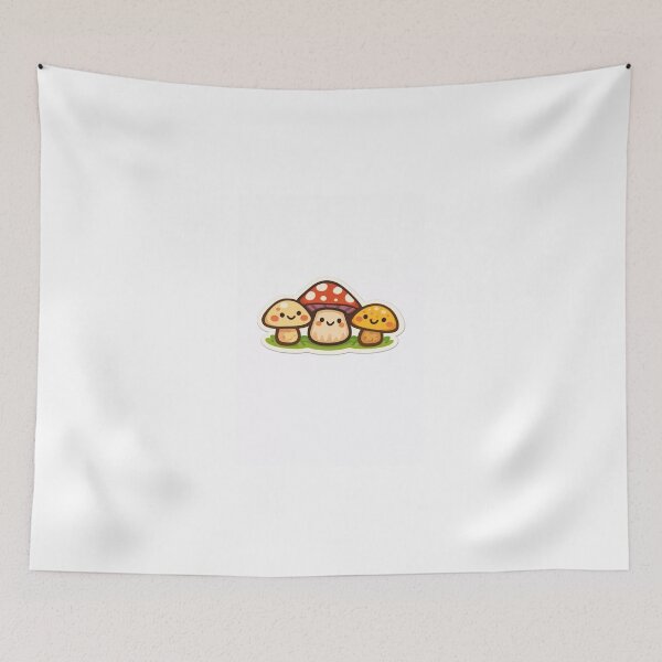 Item preview, Cute Mushroom Trio Kawaii Forest Sticker designed and sold by Snark Studio.