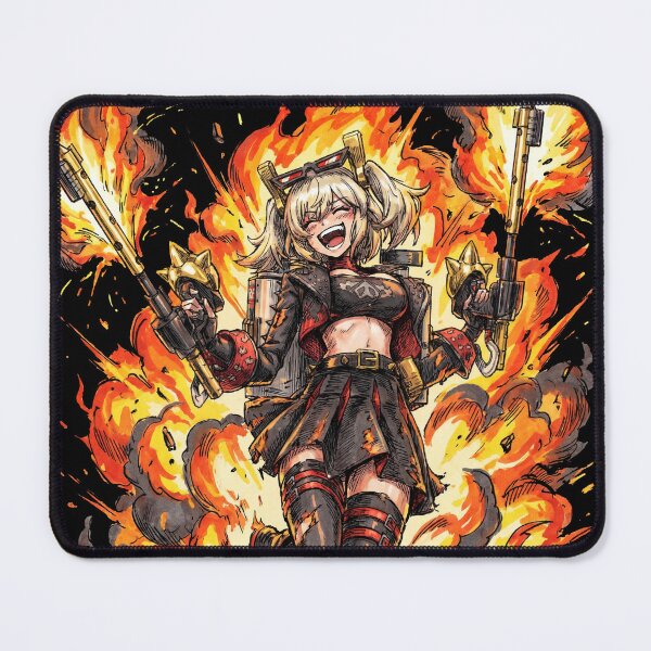 Item preview, Burnice White Zenless Zone Zero ZZZ Sons of Calydon Fire Anomaly Nitro Fuel Flamethrower Afterburner Bartender Fan Art Portrait Poster T-Shirt Sticker Gift designed and sold by Senpaiwaves.