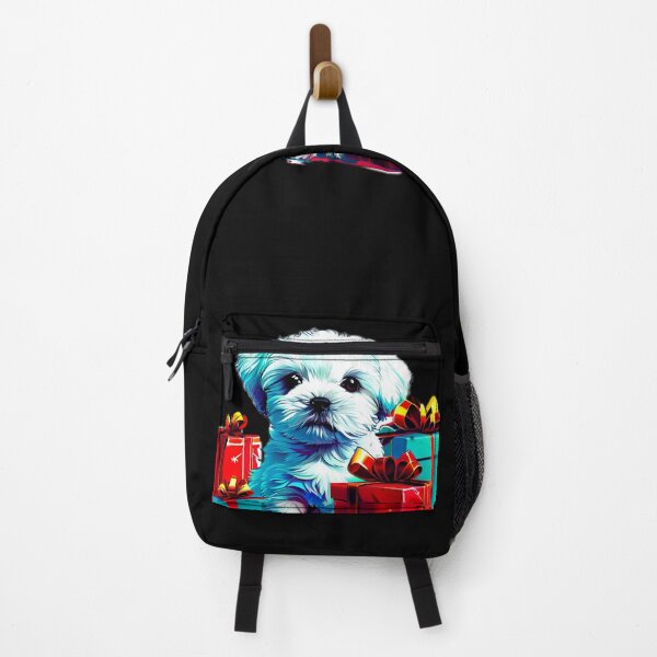 Item preview, Colorful Maltese Dog with Festive Gifts – Cute & Vibrant Pet Illustration – Cute & Vibrant Pet Illustration designed and sold by Naturalite19.