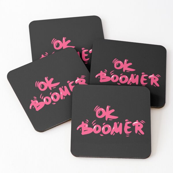 Item preview, Ok Boomer – Playful Pink Typography Quote Design designed and sold by hallwell.