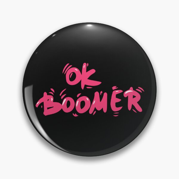 Item preview, Ok Boomer – Playful Pink Typography Quote Design designed and sold by hallwell.