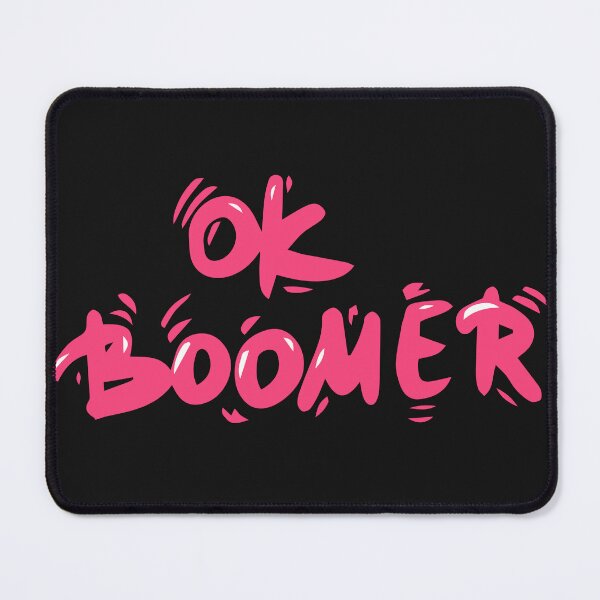 Item preview, Ok Boomer – Playful Pink Typography Quote Design designed and sold by hallwell.