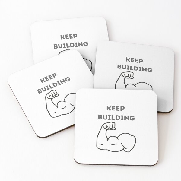 Item preview, Keep building motivation design designed and sold by IronMindStudio.