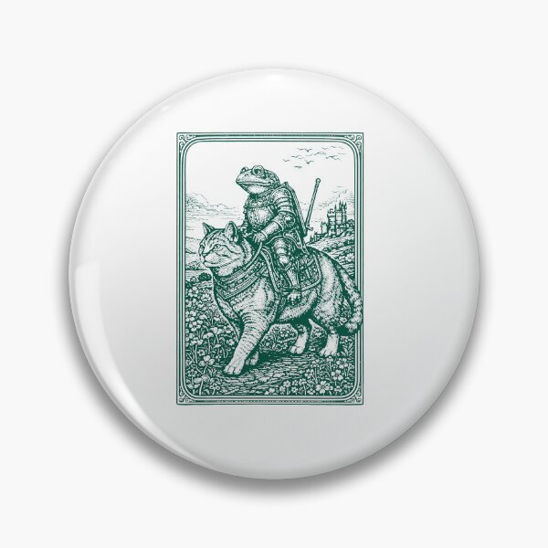 Item preview, Vintage Medieval Knight Cat - Frog Meme designed and sold by RandyHaskins.