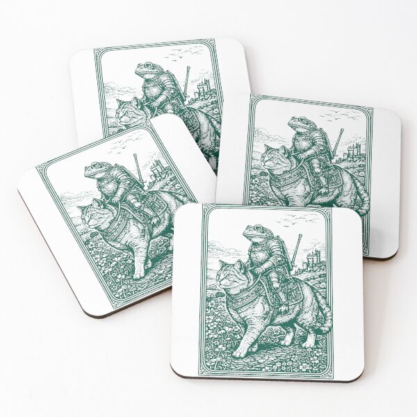 Item preview, Vintage Medieval Knight Cat - Frog Meme designed and sold by RandyHaskins.