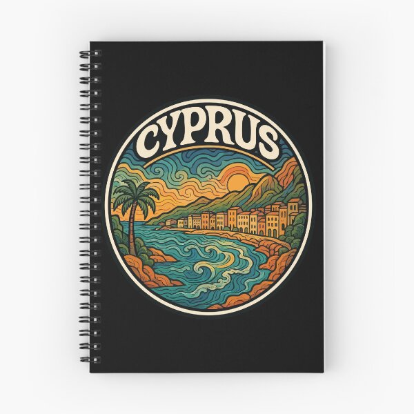 Item preview, Cyprus Country Island Trippy Art Travel designed and sold by TomFrontierArt.
