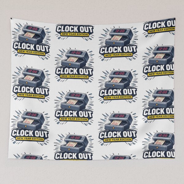 Item preview, CLOCK OUT: NEW YEAR EDITION designed and sold by Rare Plus Apparel!.