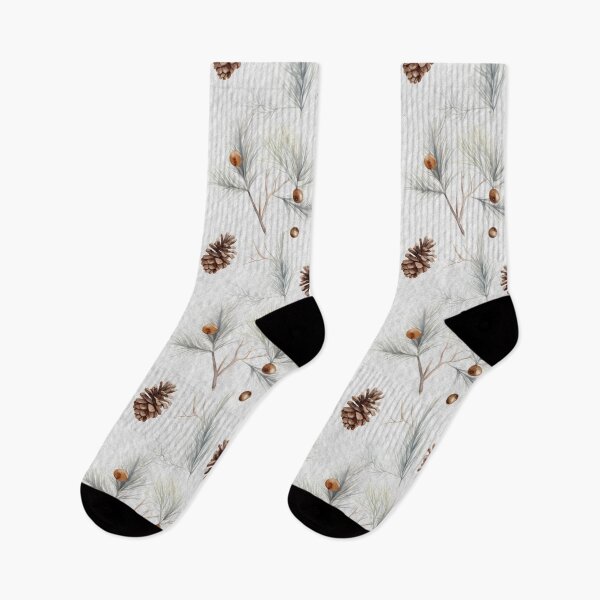 Item preview, Watercolor Winter Pine and Cones Seamless Pattern designed and sold by CharlieDesings.