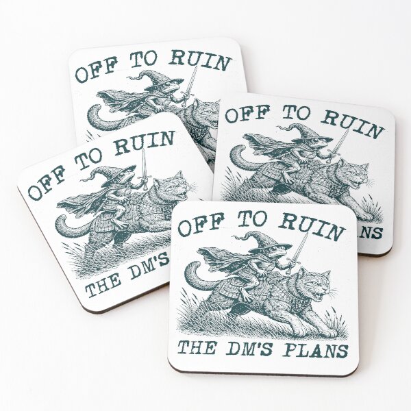 Item preview, Funny Frog Wizard & Medieval Cat Meme - Off to Ruin the DM's Plans designed and sold by RandyHaskins.