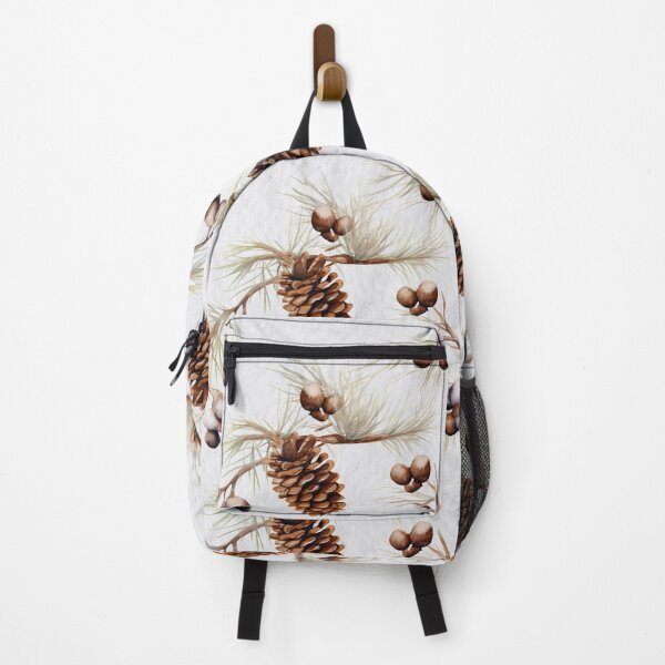 Item preview, Rustic Pine Branch and Acorn Watercolor Seamless Pattern designed and sold by CharlieDesings.