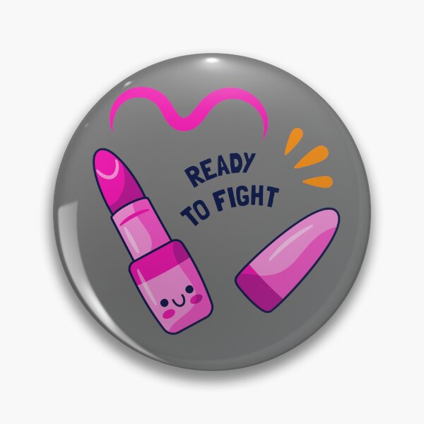 Item preview, Ready to Fight – Cute Feminine Power Lipstick Illustration designed and sold by hallwell.