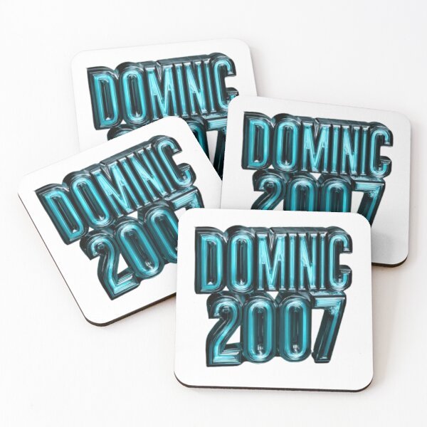 Item preview, Dominic 2007 Vintage Birthday Name Retro Blue Design designed and sold by AlexLineArt.