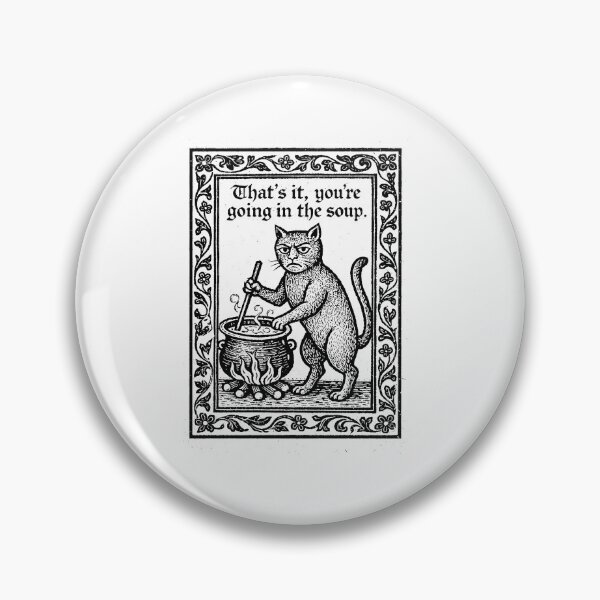 Item preview, Funny Medieval Cat Meme - Vintage Bookish designed and sold by RandyHaskins.
