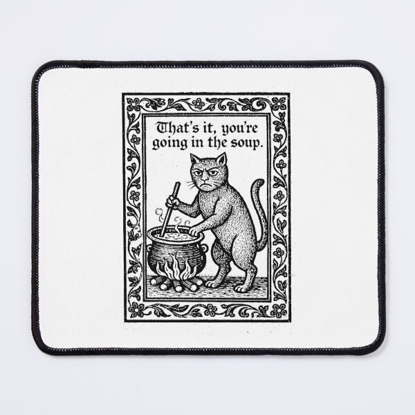Item preview, Funny Medieval Cat Meme - Vintage Bookish designed and sold by RandyHaskins.