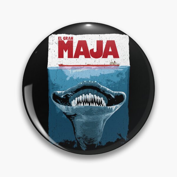 Item preview, El Gran Maja Jaws distressed designed and sold by Power Up Prints.