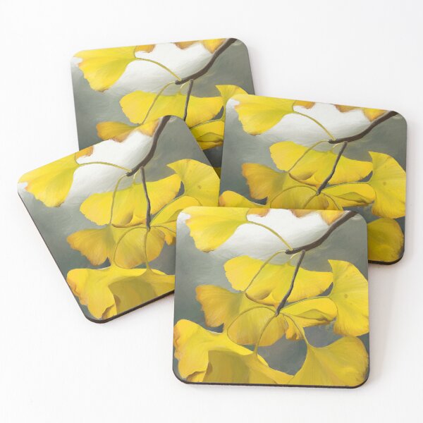 Item preview, Ginkgo Leaves Drawing designed and sold by GillianTapping.