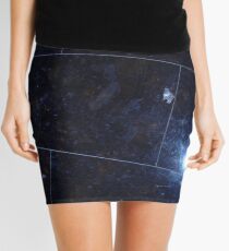 cursed images - black tile Mini Skirt