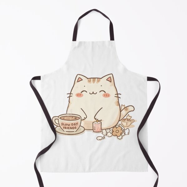 Item preview, Cozy Cafe Cat Warming Paws Near Tiny Candle | Cute Pastel Cat Illustration designed and sold by SlowDayFriends.