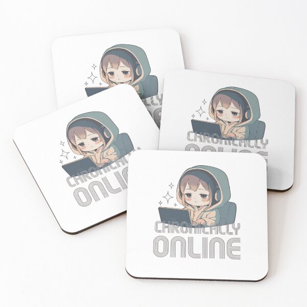 Item preview, Chronically Online Lo-Fi Anime Girl Internet Era Typography Art designed and sold by GiftsForge.