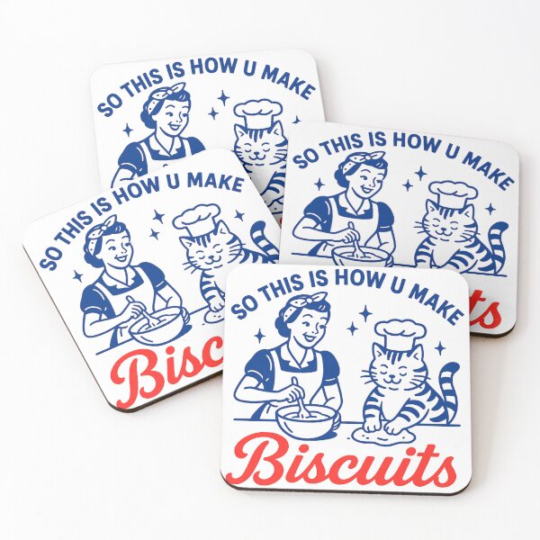 Item preview, So This Is How You Make Biscuits - Retro Cat Biscuit designed and sold by ZBIFBOUETLA.